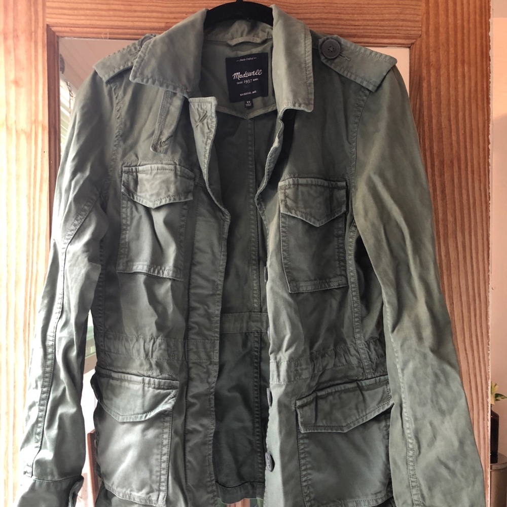 Madewell green utility jacket